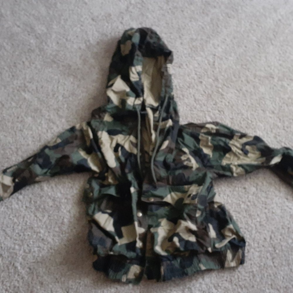 Camo button up jacket